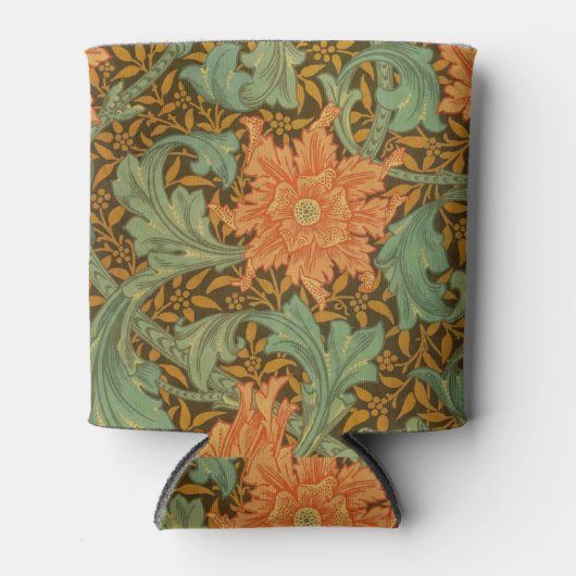 ウィリアム・モリス独身のステムパターンアールヌーボー 缶クーラー (正面)
