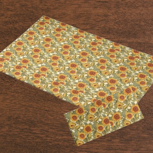 ウィリアム・モリス秋の太陽の花 テーブルクロス