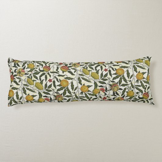 ウィリアム・モリス美しい果実の葉の花が赤 ボディピロー (裏面)