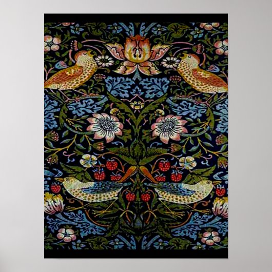 ウィリアム・モリス美しい模様、アールヌーボー、ヴィン ポスター (正面)