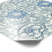 ウィリアム・モリス美しい花のパターン、青、バラ フォトプリント            (角)