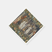 ウィリアム・モリス聖杯の探求:シールド森 スタンダードカクテルナプキン (角)