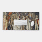 ウィリアム・モリス聖杯の探求：シールド森 デスクマット (キーボード&マウス)