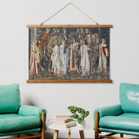 ウィリアム・モリス聖杯の探求：シールド森 吊り下げ型タペストリー (リビング)