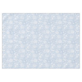 ウィリアム・モリス花の模様（青） テーブルクロス (正面(横))