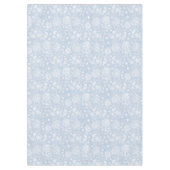 ウィリアム・モリス花の模様（青） テーブルクロス (正面)