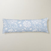 ウィリアム・モリス花の模様（青） ボディピロー (裏面)