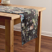 ウィリアム・モリス花園の鳥とウサギ ショートテーブルランナー (インサイチュ)