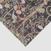 ウィリアム・モリス花園の鳥とウサギ 薄葉紙 (詳細)