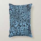 ウィリアム・モリス花柄バードアネノーム アクセントクッション (正面(垂直))