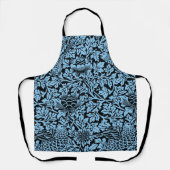 ウィリアム・モリス花柄バードアネノーム エプロン (正面)
