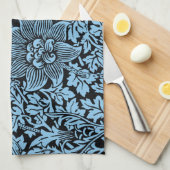 ウィリアム・モリス花柄バードアネノーム キッチンタオル (四つ折り)