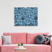 ウィリアム・モリス花柄バードアネノーム キャンバスプリント (インサイチュ (リビング))