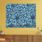 ウィリアム・モリス花柄バードアネノーム キャンバスプリント (インサイチュ (リビング))