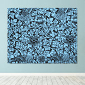 ウィリアム・モリス花柄バードアネノーム キャンバスプリント (インサイチュ (ウッドフロア))