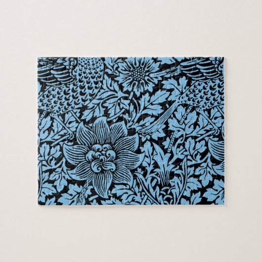 ウィリアム・モリス花柄バードアネノーム ジグソーパズル (横)