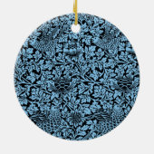 ウィリアム・モリス花柄バードアネノーム セラミックオーナメント (裏面)