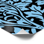 ウィリアム・モリス花柄バードアネノーム ポスター (コーナー)