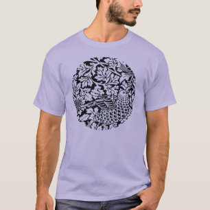 ウィリアム・モリス花柄バードアネノーム Tシャツ