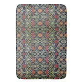 ウィリアム・モリス花茎緑黄赤 バスマット (正面縦)