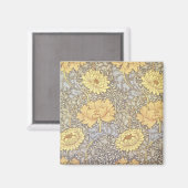 ウィリアム・モリス菊かわいらし花 マグネット (正面/裏面)