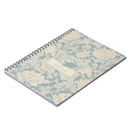 ウィリアム・モリス菊の柄 ノートブック (左側)