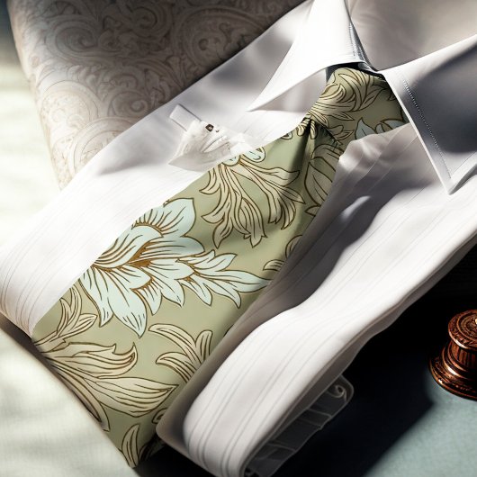 ウィリアム・モリス菊の模様ネックタイ ネクタイ