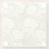 ウィリアム・モリス菊の花柄 ガラスコースター (裏面)