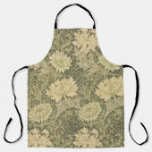 ウィリアム・モリス菊セージ花 エプロン (正面)