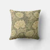 ウィリアム・モリス菊セージ花 クッション (裏面)