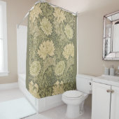 ウィリアム・モリス菊セージ花 シャワーカーテン (インサイチュ)