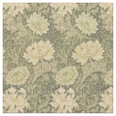 ウィリアム・モリス菊セージ花 ファブリック (クローズアップ)