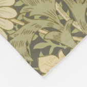 ウィリアム・モリス菊セージ花 フリースブランケット (角)