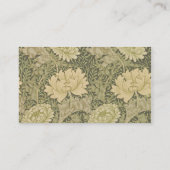 ウィリアム・モリス菊セージ花 名刺 (裏面)