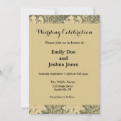 ウィリアム・モリス菊セージ花 招待状 (正面)