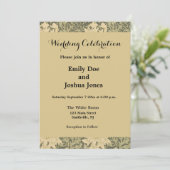 ウィリアム・モリス菊セージ花 招待状 (スタンド正面)