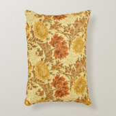 ウィリアム・モリス菊マスタード金ゴールド アクセントクッション (正面(垂直))