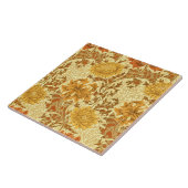 ウィリアム・モリス菊マスタード金ゴールド タイル (側面)