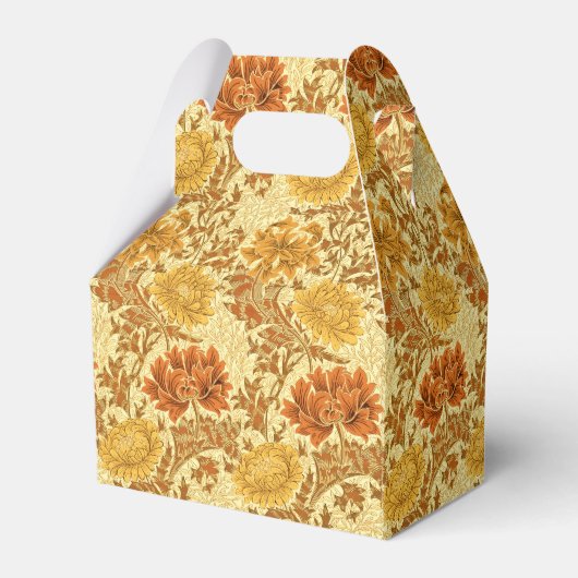 ウィリアム・モリス菊マスタード金ゴールド フェイバーボックス (正面サイド)