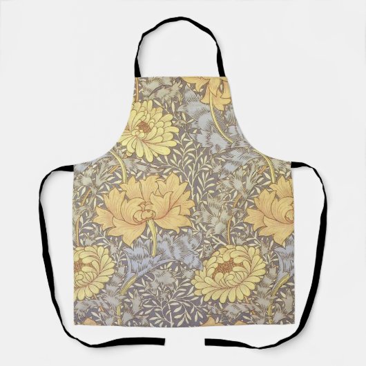 ウィリアム・モリス菊ムーム花 エプロン (正面)