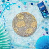 ウィリアム・モリス菊ムーム花 ペーパープレート (パーティー)