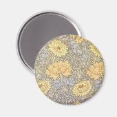 ウィリアム・モリス菊ムーム花 マグネット (正面/裏面)