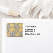 ウィリアム・モリス菊ムーム花 ラベル (インサイチュ)