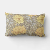 ウィリアム・モリス菊ムーム花 ランバークッション (裏面)