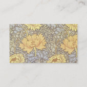 ウィリアム・モリス菊ムーム花 名刺 (裏面)