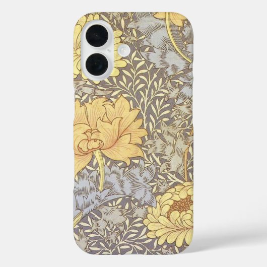 ウィリアム・モリス菊ムーム花 Case-Mate iPhoneケース (裏面)