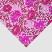 ウィリアム・モリス菊、ブルゴーニュとピンク 薄葉紙 (詳細)