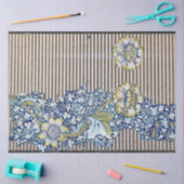 ウィリアム・モリス葉パターン分離ティッシュペーパー 薄葉紙 (クラフト)