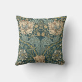 ウィリアム・モリス著ヴィンテージのチューリップ クッション (裏面)