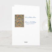 ウィリアム・モリス著「アイリス」 カード (裏面)